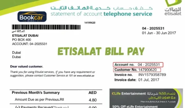 Etisalat Bill
